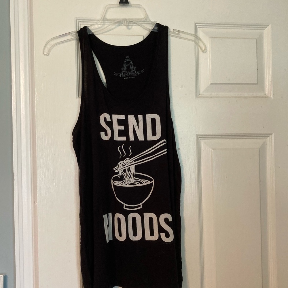 Black workout tank